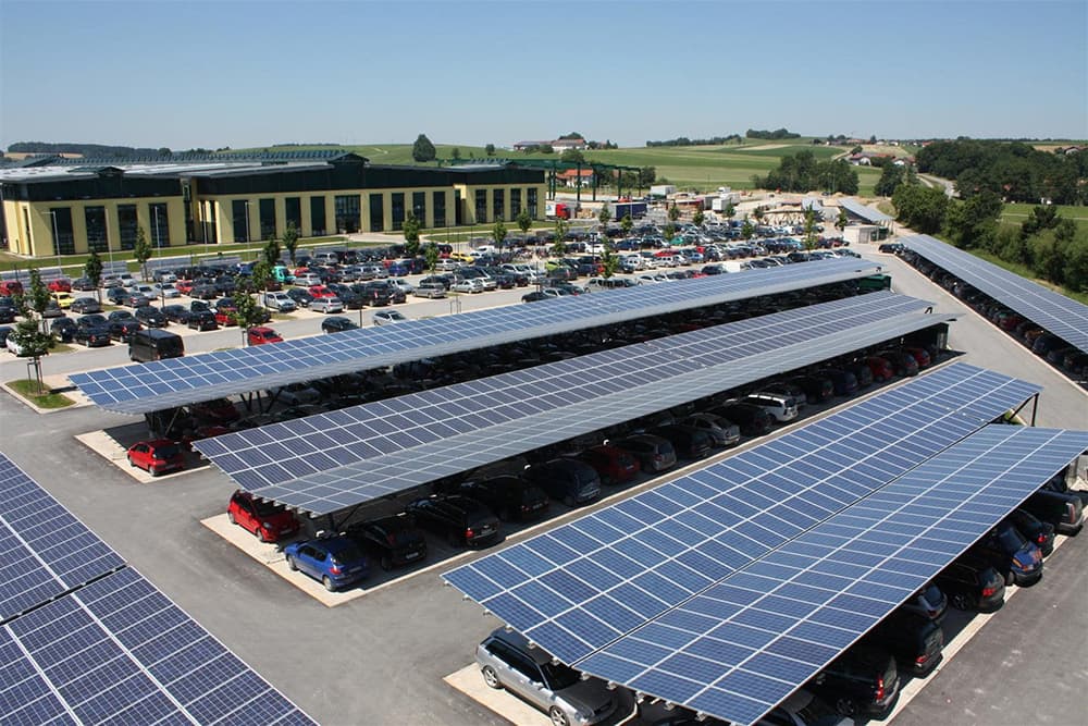 Solar Parking For Cars At Industries