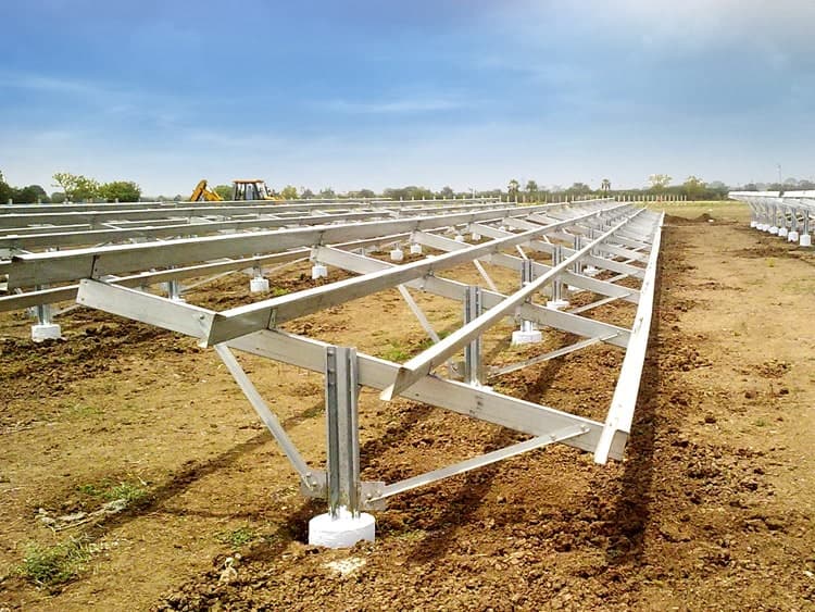 Solar Structures Mounted For Solar Panel Installation